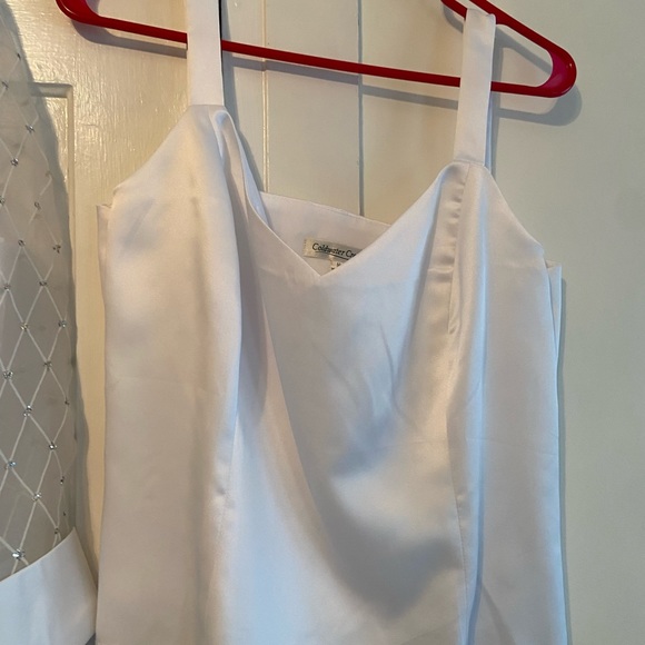 Never worn! Jacket with sheer sleeve and glitter detail. Comes with cami - Picture 7 of 7